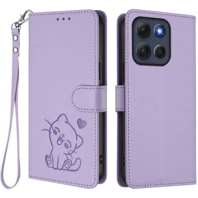 VSECHNONAMOBIL ART CAT s řemínkem Motorola Moto G86 Power 5G fialové 130971 – Zboží Živě
