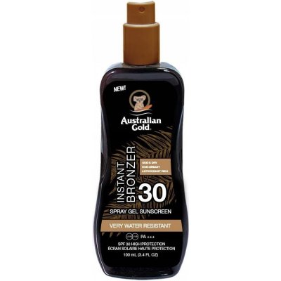 Australian Gold Spray Gel + Bronzer SPF30 100 ml – Zboží Mobilmania