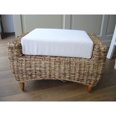 Podnožka VERONA - černý ratan – Zboží Dáma