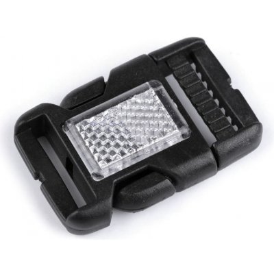 Spona trojzubec s odrazkou šíře 25 mm - černá (100 pár) – Hledejceny.cz