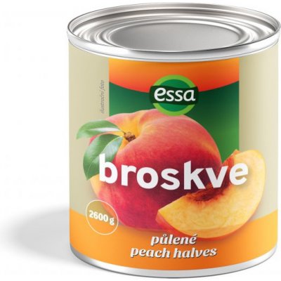 Essa Broskve půlené loupané 2,6 kg – Sleviste.cz