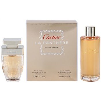 Cartier La Panthere EDP plnitelná 25 ml + náplň 75 ml + saténový sáček dárková sada
