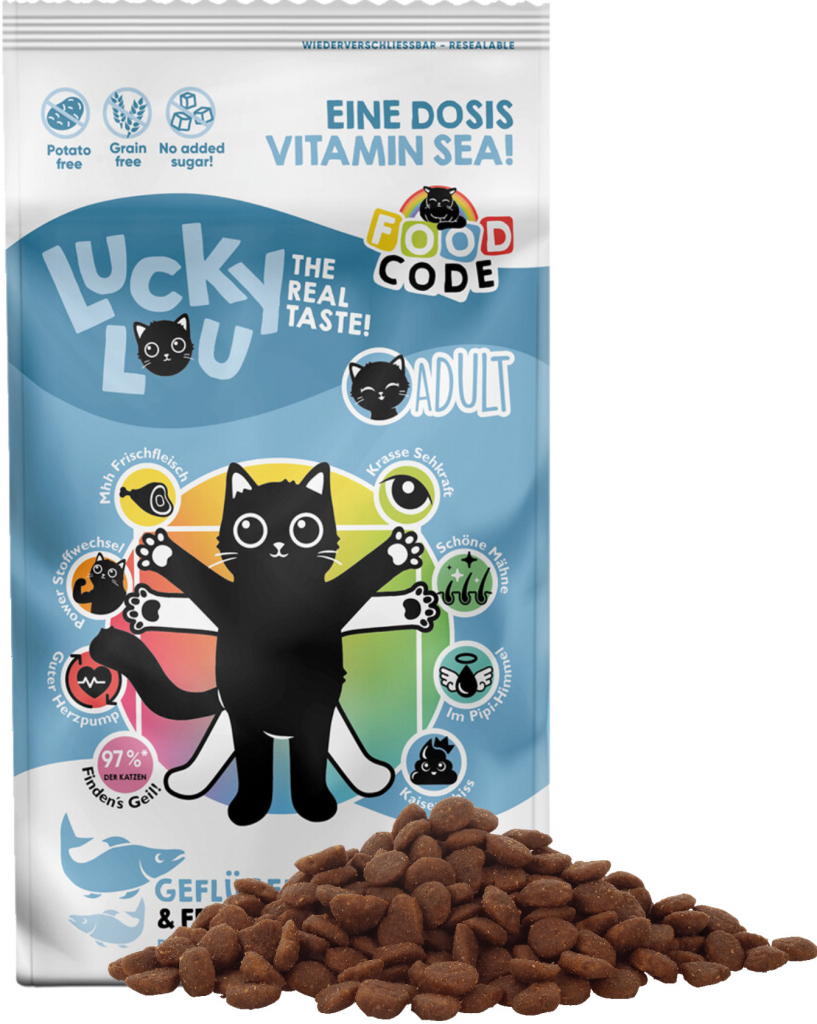 Lucky Lou Adult Poultry & Lachs s lososem 0,34 kg