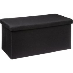 Atmosphera Pouf na sedadlo s úložným prostorem, velká, černá barva