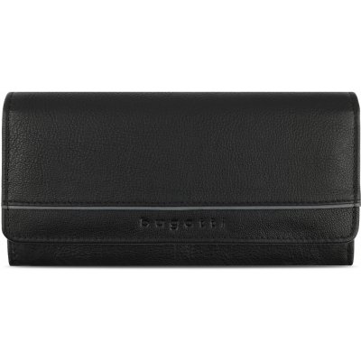 Bugatti Dámská kožená peněženka s klopou RFID Banda Ladies Wallet 49133501 černá
