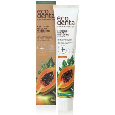 Ecodenta organická s přirodním bělícím účinkem s výtažkem z papáje 75 ml – Hledejceny.cz