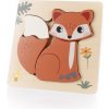 Dřevěná hračka Zopa puzzle malé Fox