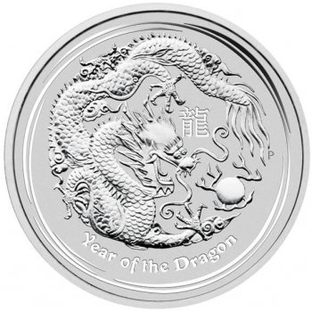 Perth Mint Stříbrná mince Rok Draka 1/2 Oz Lunar II