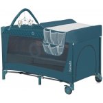 LIONELO Postýlka cestovní Flower 2v1 Green Turquoise – Zboží Dáma