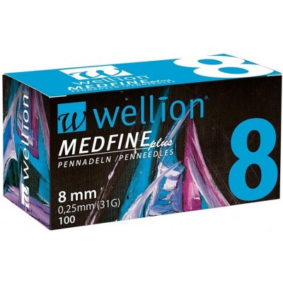 Wellion Medtrust jehly MEDFINE PLUS 31Gx8 mm 100 ks – Hledejceny.cz