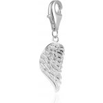 Agato Stříbrný přívěsek andělské křídlo s karabinou AGP10 – Hledejceny.cz