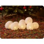 SOLIGHT Řetěz vánoční koule bavlněné 10LED 1m 2x AA IP20 1V201 – Hledejceny.cz