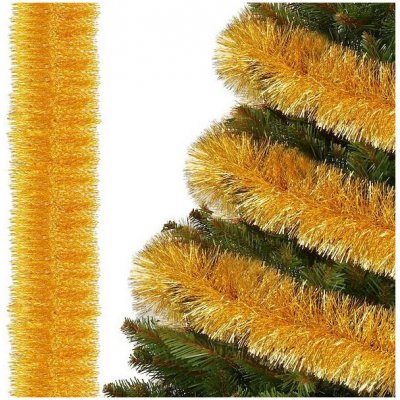 SPRINGOS Vánoční řetěz Girlanda Premium 6m zlatá – Zboží Mobilmania