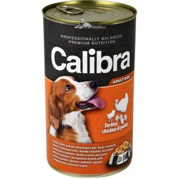 Calibra Dog krůta & kuřecí & těstoviny v želé 1,24 kg