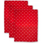 HOME ELEMENTS puntíky 50 x 70 cm 3ks červená – Zboží Dáma
