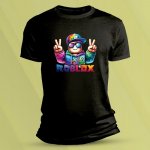Sandratex Bavlněné dětské tričko Roblox hráč 2 Černá – Zboží Dáma