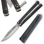 Damaškový Dellinger Carbon Butterfly, balisong, ocel VG-10 – Hledejceny.cz