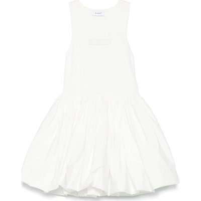 Pinko Up šaty s balónovou sukní smetanové – Zboží Mobilmania