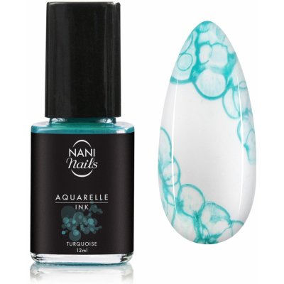 NANI Aquarelle INK zdobicí lak Turquoise 12 ml