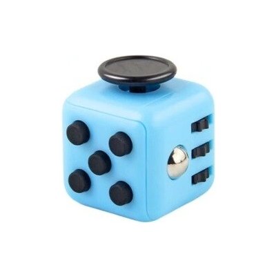 FIDGET CUBE 3 5 x 3 5 cm Modrá černá – Zboží Mobilmania