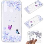 Printy gelový obal na mobil Huawei P40 Lite E - motýli a květy – Zboží Živě