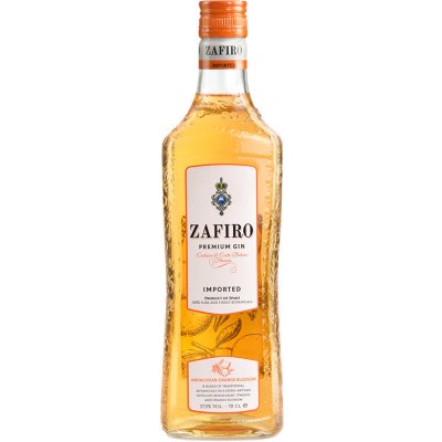 Zafiro Orange Gin 37,5% 1 l (holá láhev) – Zboží Mobilmania