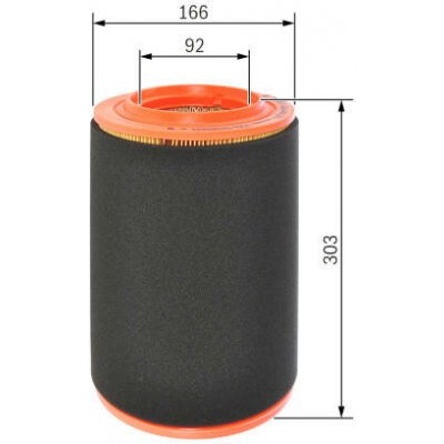 Vzduchový filtr BOSCH F 026 400 370 – Hledejceny.cz