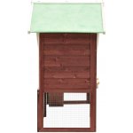 vidaXL Králíkárna šedá/bílá masivní jedlové dřevo 140 x 63 x 120 cm – Zboží Dáma