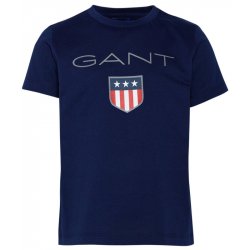 Gant TRIČKO D1. SHIELD SS t shirt modrá