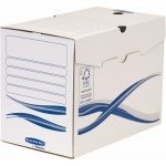 FELLOWES Archivační box "Bankers Box Basic", modro-bílá, A4, 200 mm, – Sleviste.cz