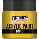 Pentart akrylová barva matná 50 ml sluneční žlutá – Sleviste.cz