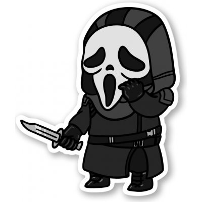 Dead by Daylight Samolepka Cartoon Ghost Face – Zboží Živě