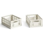 HAY Úložný box Colour Crate Mini set bílá 2 ks – Zboží Dáma