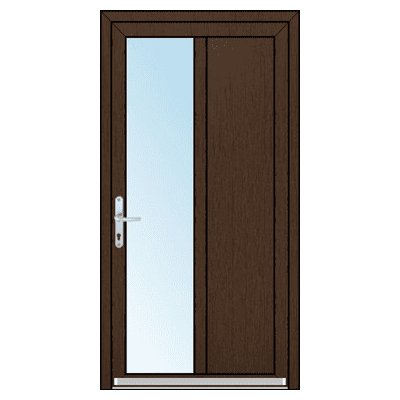 OknaDvereNaMiru.cz Vchodové plastové dveře SLOUPKOVÉ Darja 2 bílá 90 x 200 cm – Zboží Mobilmania