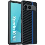 VSECHNONAMOBIL 128505 CARBON Ochranný obal pro Sony Xperia 10 VII BLACK-BLUE – Zboží Živě