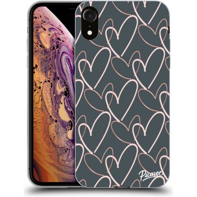 Pouzdro Picasee silikonové Apple iPhone XR - Lots of love černé – Zboží Mobilmania