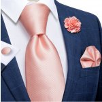 Knoflickarna.CZ manžetové knoflíčky s kravatou starorůžová – Sleviste.cz