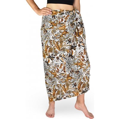 Sarong Pareo REN šelmy hnědá – Zboží Dáma