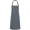 Zástěra Karlowsky Gastro zástěra s laclem KY072 Anthracite 75x95cm