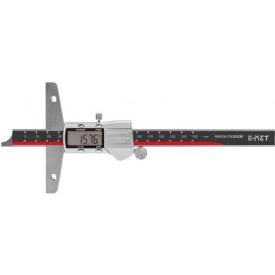 K-MET 2050-05-200 hloubkoměr digitální bez nosu 200mm 0,01mm DIN 862 – Hledejceny.cz
