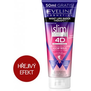 Eveline Cosmetics Slim Extreme 4D Lipo Shock Therapy noční sérum s hřejivým efektem 250 ml