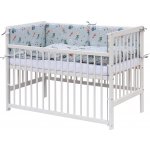 Scarlett postýlka s kompletní výbavou Peko 120 x 60 cm tyrkysová – Hledejceny.cz