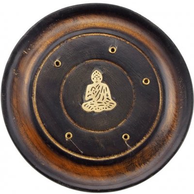 Mani Bhadra Stojánek na vonné tyčinky talířek antik Buddha 10 cm – Hledejceny.cz