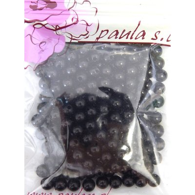 Korálky plast., ČERNÁ, 8mm, 166ks/bal. – Hledejceny.cz