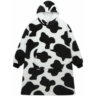 Ruhhy 26538 Televizní mikina s kapucí XXL černobílá – Zboží Dáma