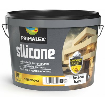 Primalex Fasádní barva Silikon bílá 10 l – HobbyKompas.cz