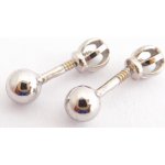 Klenoty Budín zlaté pecičky z bílého zlata zapínání na šroubek 3580031 – Zboží Dáma