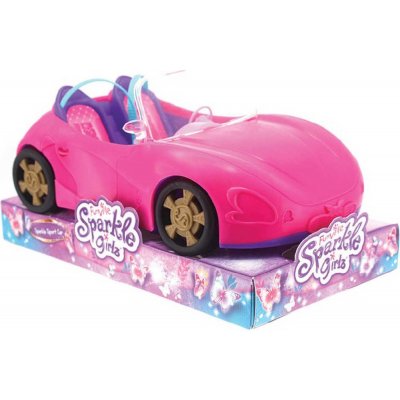 Sparkle Girlz auto závodní sportovní růžové plastový kabriolet – Zboží Mobilmania