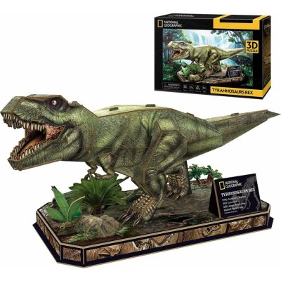 CUBICFUN 3D puzzle National Geographic: Tyrannosaurus Rex 52 ks – Zbozi.Blesk.cz