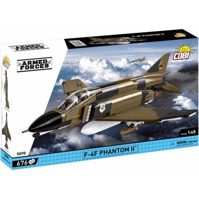 Cobi 5898 Armed Forces Americký stíhací bombardér F-4F Phantom II Luftwaffe 1:48 – Zboží Dáma